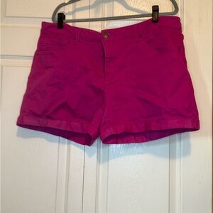 Time and Tru Women's Vibrant Pink Jean Shorts - Washed, Not Worn - 20